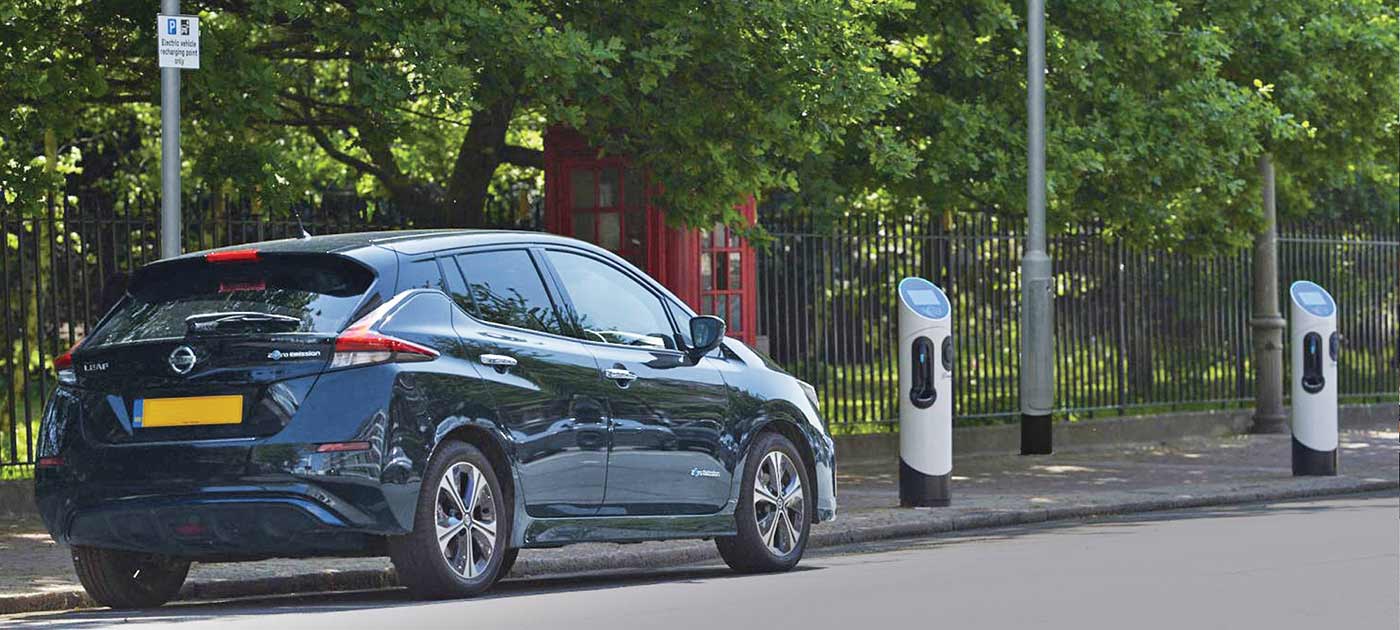 Electric vehicle charging touch potential
